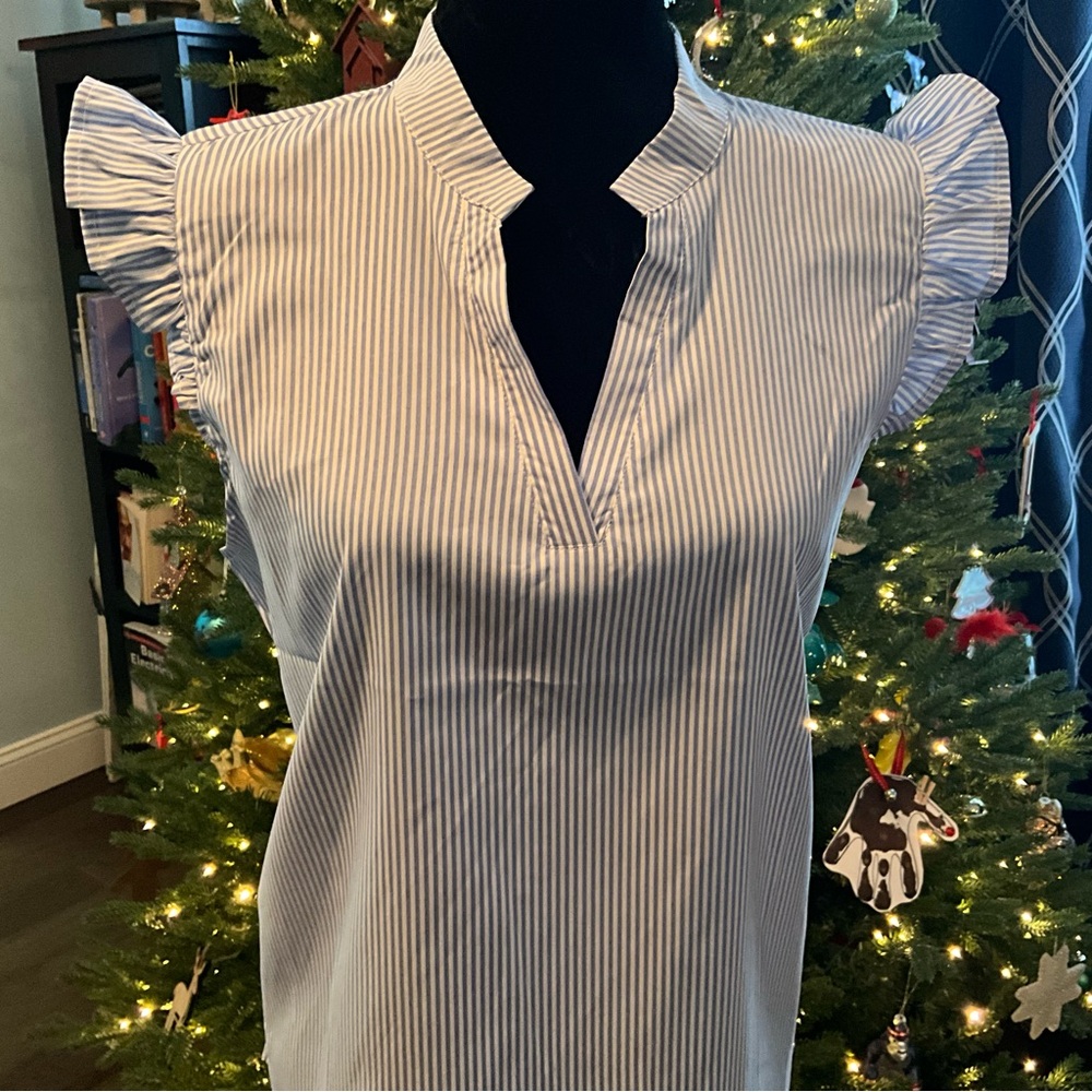 Teacher BUNDLE: Floral & Striped Women's 4 Tops Set Size 8-10 Teacher - Picture 2 of 9